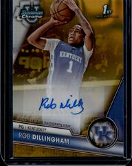 Rob Dillingham [Gold Lava] #BCPA-RD Basketball Cards 2023 Bowman Chrome University Prospects Autographs Prices