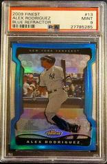 Alex Rodriguez [Blue Refractor] #13 Baseball Cards 2009 Finest Prices