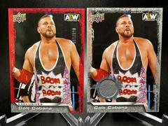 Colt Cabana [Mat Relic Red] Wrestling Cards 2022 Upper Deck AEW Prices