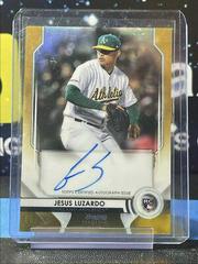 Jesus Luzardo [Gold Refractor] #JL Baseball Cards 2020 Bowman Sterling Rookie Autographs Prices