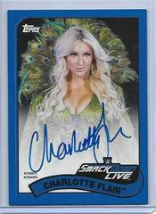 Charlotte Flair [Blue] #A-CF Wrestling Cards 2018 Topps WWE Heritage Autographs Prices