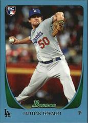 Nathan Eovaldi [Blue] #79 Baseball Cards 2011 Bowman Draft Prices