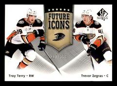 Troy Terry, Trevor Zegras Hockey Cards 2021 SP Authentic Future Icons Prices
