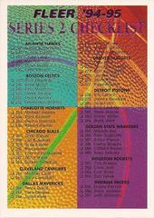 Checklist Series 2 Basketball Cards 1994 Fleer Prices