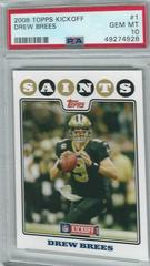 Drew Brees #1 Football Cards 2008 Topps Kickoff Prices
