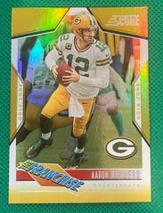 Aaron Rodgers [Gold Zone] #12 Football Cards 2023 Panini Score The Franchise Prices