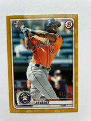 Yordan Alvarez [Gold] #25 Baseball Cards 2020 Bowman Prices
