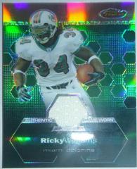 Ricky Williams [Jersey Refractor] Football Cards 2003 Topps Finest Prices