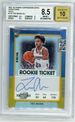 Tre Mann [Variation Autograph Gold] Basketball Cards 2021 Panini Contenders Optic Prices