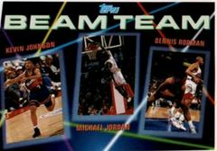 Michael Jordan, Dennis Rodman, Kevin Johnson #3 Basketball Cards 1992 Topps Beam Team Prices