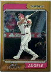 Mike Trout [Chrome Gold] Baseball Cards 2023 Topps Heritage Prices