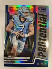 Sam Howell [Showcase] #P-SH Football Cards 2022 Panini Score Protential Prices