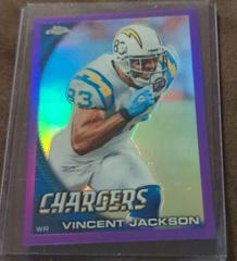 Vincent Jackson [Purple Refractor] #C108 Football Cards 2010 Topps Chrome Prices