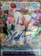Dan Marino [Refractor Autograph] #FM4 Football Cards 2000 Topps Finest Moments Prices