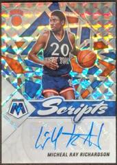 Michael Ray Richardson [Mosaic] #SC-MRR Basketball Cards 2021 Panini Mosaic Scripts Autographs Prices
