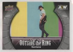 Santana [Silver] Wrestling Cards 2022 Upper Deck AEW Outside the Ring Prices