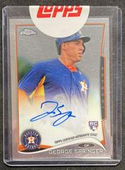 George Springer [Autograph Black Refractor] #GS Baseball Cards 2014 Topps Chrome Prices