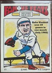 Rube Waddell Baseball Cards 1980 Laughlin Famous Feats Prices