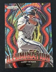 Corey Seager [Red Shimmer Prizm] #IL-5 Baseball Cards 2022 Panini Prizm Illumination Prices
