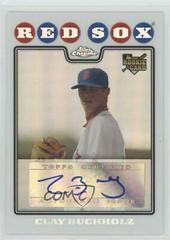 Clay Buchholz [Autograph Refractor] #229 Baseball Cards 2008 Topps Chrome Prices
