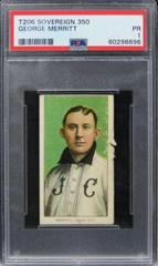 George Merritt #NNO Baseball Cards 1909 T206 Sovereign 350 Prices