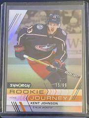 Kent Johnson [Gold] Hockey Cards 2022 Upper Deck Synergy Rookie Journey Home Prices