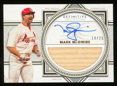 Mark McGwire Baseball Cards 2022 Topps Definitive Autograph Collection Prices