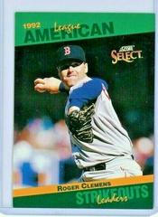 Roger Clemens Baseball Cards 1993 Score Select Stat Leaders Prices