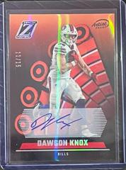 Dawson Knox [Autograph Artist Proof Silver] #3 Football Cards 2022 Panini Zenith Prices