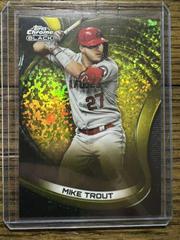 Mike Trout [Gold] Baseball Cards 2022 Topps Chrome Black Prices