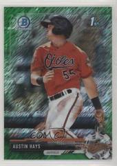 Austin Hays [Green Shimmer] #BCP224 Baseball Cards 2017 Bowman Chrome Prospects Prices