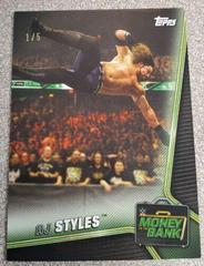 AJ Styles [Black] Wrestling Cards 2019 Topps WWE Money in the Bank Prices