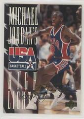 Michael Jordan #JH3 Basketball Cards 1994 Upper Deck USA Basketball Jordan's Highlights Prices