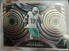 Jaylen Waddle [Orange Electric Etch] #19 Football Cards 2023 Panini Obsidian Tunnel Vision Prices