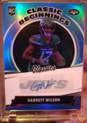 Garrett Wilson [Signature Blue] #CB-10 Football Cards 2022 Panini Classics Beginnings Prices