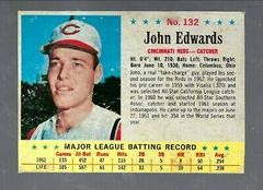 John Edwards [Hand Cut] #132 Baseball Cards 1963 Post Cereal Prices
