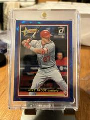 Mike Trout [Blue] Baseball Cards 2018 Panini Donruss All Stars Prices