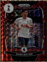Heung Min Son [Red Pulsar] Soccer Cards 2021 Panini Mosaic Premier League Prices