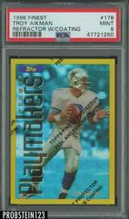 Troy Aikman [Refractor w/Coating] Football Cards 1996 Topps Finest Prices