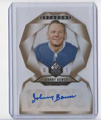 Johnny Bower [Gold Autograph] Hockey Cards 2020 SP Signature Edition Legends Decagons Prices