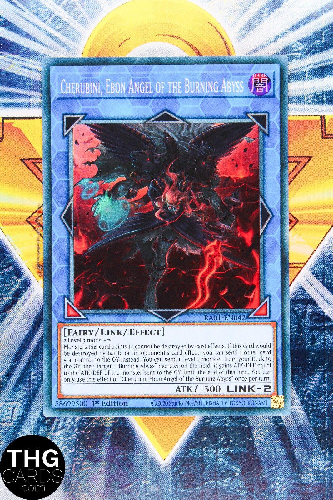 Cherubini, Ebon Angel of the Burning Abyss [Super Rare] RA01-EN042 YuGiOh 25th Anniversary Rarity Collection