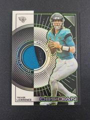 Trevor Lawrence [Green] #EG-TLR Football Cards 2022 Panini Obsidian Equinox Gear Prices