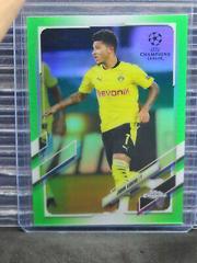 Jadon Sancho [Neon Green] Soccer Cards 2020 Topps Chrome UEFA Champions League Prices