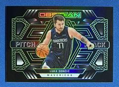 Luka Doncic [Green] #9 Basketball Cards 2021 Panini Obsidian Pitch Black Prices