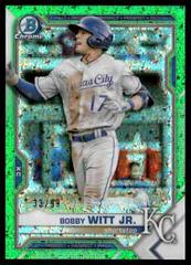 Bobby Witt Jr. [Green Mini Diamond Refractor] Baseball Cards 2021 Bowman Chrome Prospects Prices