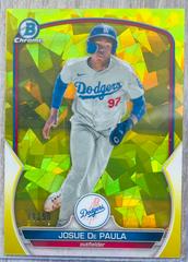 Josue De Paula [Yellow Variation] #BCP-172 Baseball Cards 2023 Bowman Chrome Prospects Sapphire Prices