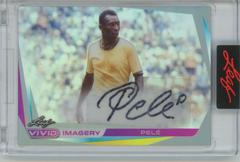 Pele #BA-P2 Soccer Cards 2022 Leaf Vivid Autographs Prices
