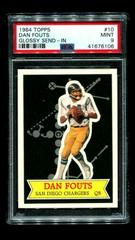 Dan Fouts #10 Football Cards 1984 Topps Glossy Send in Prices
