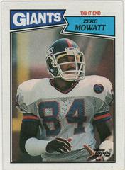 Zeke Mowatt Football Cards 1987 Topps Prices