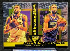 Rudy Gobert #8 Basketball Cards 2022 Panini Flux Fluxuations Prices